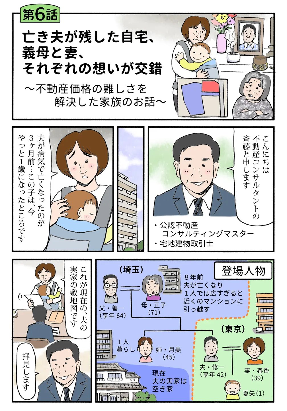 【みんなで顧問】亡き夫が残した実家の処分をめぐり、妻と義母の思いが交錯。不動産の専門家に相談する。